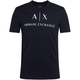 Giorgio Armani Armani Exchange Herren T-Shirt 8nztcj - Weiß,Dunkelblau - XL