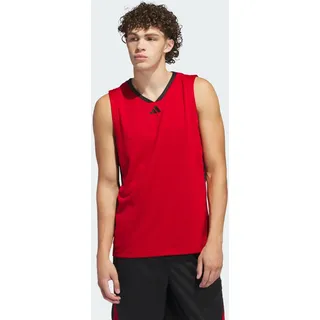adidas Men's Basketball Legends Tank, team power red 2/Black, M Tall