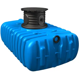 4rain Flachtank Flat S 1.500 l blau