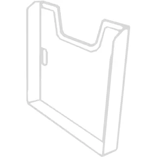 Exacompta 62740D 100er Pack Kunststoff-Wandprospekthalter DIN A4 quer lichtgrau Flyerhalter Prospekthalter Prospekthülle Kataloghalter