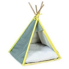 Beeztees K&Bz Welpenzelt Tipi Aika Grau, 55 x 55 x 85 cm, 2.000 g