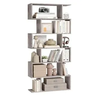 VASAGLE Bücherregal 24 x 70 x 191,6 cm Greige