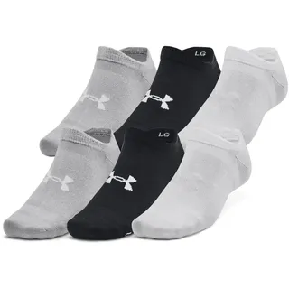 Under Armour Essential Unsichtbare Socken 6er Pack Black/Halo Gray 31,5-36,5