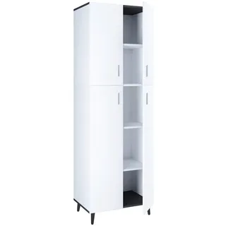 VCM Mehrzweckschrank Landos ca. 60x184x39 cm Weiß/Antr.