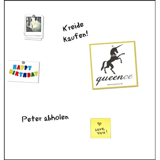 queence Magnetfolie »Magnetische Markerfolie« Boardmarkerfolie selbstklebend, zum beschriften, weiß