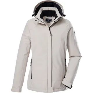 KILLTEC Damen, Funktionsjacke/Outdoorjacke mit abzippbarer Kapuze KOW 250 WMN JCKT, hell taupe, 40, 44154-000