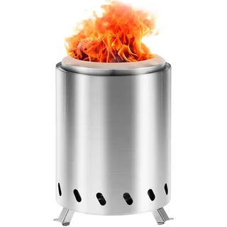 Tragbare Feuerschale aus Edelstahl für Rauchfreies Brennen, Mini Feuertonne für Marshmallows und S’mores - FIRENOVA