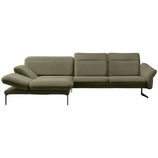 Himolla Ecksofa , Olivgrün , Metall , Ottomane links, L-Form , 299x203 cm , Blauer Engel, Goldenes M, Made in Germany, Emas , Typenauswahl, Lederauswahl, Stoffauswahl, Sitzqualitäten, seitenverkehrt erhältlich, Hocker erhältlich, Rücken echt, individuell planbar , Wohnzimmer, Sofas & Couches, Wohnlandschaften, Ecksofas