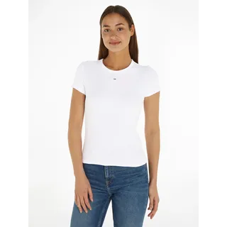 Tommy Hilfiger Tommy Jeans Slim Essential Ext Kurzarm-t-shirt - White - XS