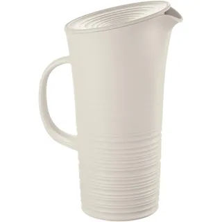 Guzzini - Tierra, Karaffe mit Deckel - Milchweiß, 18,7 x 13,4 x 10 x h26,9 cm | 1800 cc - 181701156, Bianco