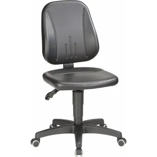 Bimos Arbeitsdrehstuhl Unitec mit Rollen Kunstleder Sitz-Höhe 440-620mm - 9653-   551 - Schwarz
