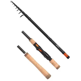Shimano Fishing Spinnrute Mini Tele Schwarz 2,40 m 3-14 g 11 St.