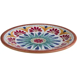 APS ARABESQUE, Ø 21,5 cm, Höhe 2 cm, Melamin, Dekor/Terracottaoptik