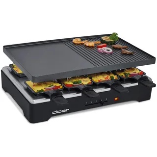 Cloer 6446 Raclette-Grill 1200 W schwarz 8 Personen