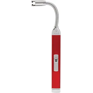 Zippo wiederaufladbares Stabfeuerzeug mit Flexiblem Hals - Elektrische Lichtbogenflamme - Candy Apple Red - mit Ladekabel - Made in USA