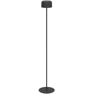 EGLO Solar LED Stehleuchte Stahl spritzwassergeschützt IP44 Akku schwarz
