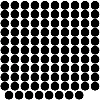 PREMYO 108 Punkte Wandsticker Kinderzimmer Mädchen Jungen - Wandtattoo - Wandaufkleber Selbstklebend Schwarz