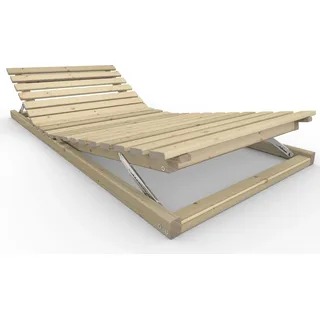 Ergonomischer Holzrahmen Kopf- und Fußteil verstellbar ''Ergo-Eva'' 70 200 Fichte