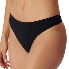 Schiesser Damen Tanga-Invisible Soft G-String, schwarz_180461, 38