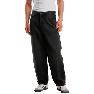 Urban Classics Tapered Heavy Ounce Baggy Jeans - Black Washed - 36
