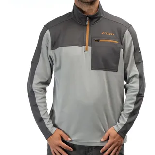 Klim Glacier 1/4 Zip, Funktionspullover - Hellgrau/Dunkelgrau - L