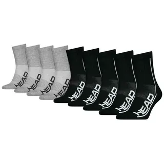 Head Unisex Short Socken, Schwarz/Grau, 39/42 (9er Pack)