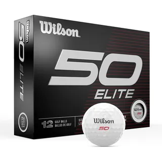 Wilson Unisex-Erwachsene Fifty Elite Golfbälle, Weiss/opulenter Garten