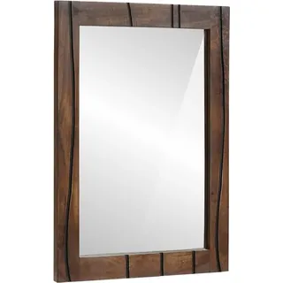 Badezimmer Spiegel Wandmontiert Braun 70 x 50 x 2,5 cm - Braun