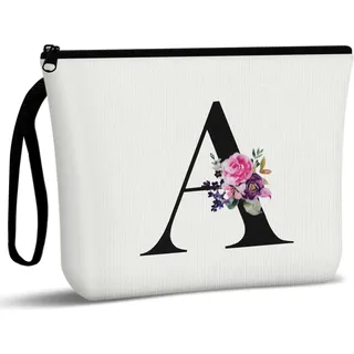 Aucuu Kosmetiktasche Damen Leinwand Make-up Organizer Groß Kapazität