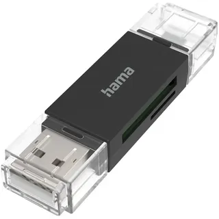 Hama USB-Kartenleser, micro USB 2.0 / USB 2.0