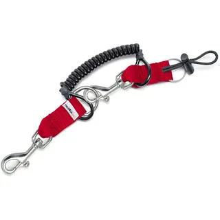 Divemarine Edelstahl Doppelhaken-& D-ring-verlängerung - Red - 76 mm