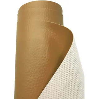 A-Express Premium Gekörnt Wasserdicht Kunstleder Gekörnt Lederimitat Texturiert Lederstoff Meterware - 200cm x 140cm (Beige)