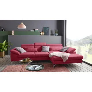 Dekokissen SIT & MORE "Scorpio", rot (bordeaux, unifarben), B:10cm H:25cm L:65cm, Microfaser, Dekokissen_Sitzkissen_Kissenhüllen, Dekokissen, 2er-Set Nierenkissen