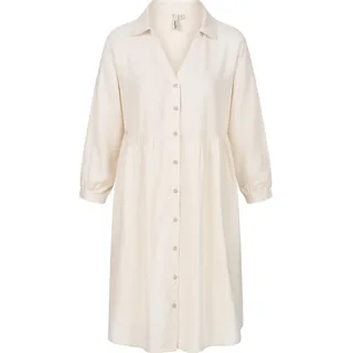 Minikleid RAGWEAR "Sommerkleid Almu", Damen, Gr. S, N-Gr, beige (ecru), Obermaterial: 75% Viskose CV. 25% Leinen LI., Kleider Minikleid