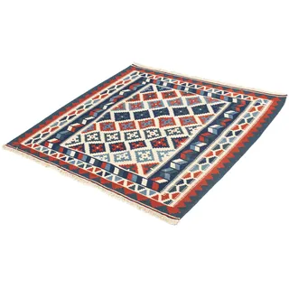 morgenland Wollteppich »Kelim - Oriental quadratisch - 100 x 100 cm - beige«, quadratisch, 6 mm Höhe, Wohnzimmer, Einzelstück morgenland Beige B: 100 cm   1 St.