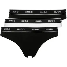 HUGO Underwear String »TRIPLET THONG STRIPE«, (3 St.), mit HUGO Logo-Elastikbund, bunt