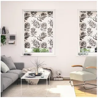 Lichtblick ORIGINAL »Rollo Klemmfix, ohne Bohren, blickdicht, Black Watercolor Branches« blickdicht Blendschutz Sichtschutz freihängend, schwarz