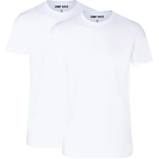 Camp David T-Shirt »T-Shirt 2er Pack«, weiß,