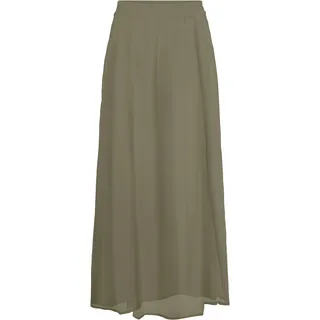 ONLY Faltenrock »ONLASTA – Knöchellanger Rock mit elastischem Bund« regular fit, Jersey, Polyester, elastischer Bund, unifarben, blau