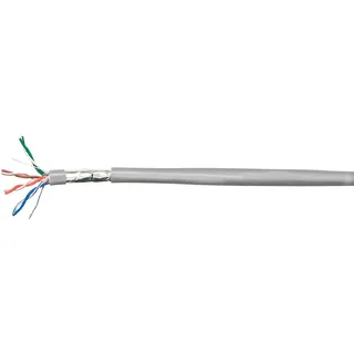 Equip Cat6A S/FTP Installationskabel LSZH, massiver Kupfer, 100m