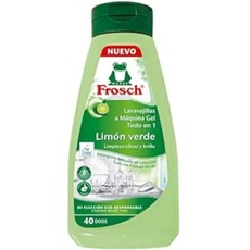 Frosch - Gel für die Maschine, alles in 1 mit grüner Zitrone, Reinigung und Glanz, ohne Mikroplastik und tierische Bestandteile, 40 Dosen - 650 ml