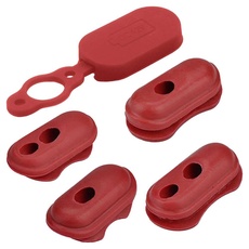 OcioDual 5 Stück rote weiche Gummistopfen, kompatibel mit Xiaomi M365 Electric Skate