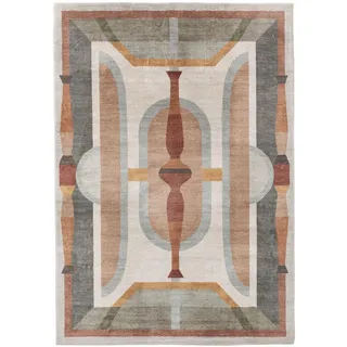 benuta Pop Teppich Mara Multicolor 80x150 cm , Textil , Abstrakt , Rechteckig , 80x150 cm , Gots , wasserabweisend , Teppiche und Böden, Teppiche