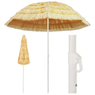 Strandschirm Natur 240 cm Hawaii-Stil - Braun