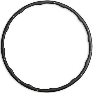 Matchu Sports Fitness Hula Hoop Reifen Ø 100 cm 1.5kg Schwarz - Gymnastikreifen Sportreifen Fitnessreifen - Schwarz
