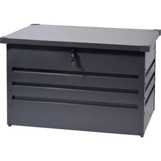 Dobar Gartentruhe aus Metall grau 100 x 61 x 62 cm
