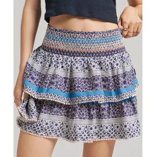 Superdry Vintage Tiered Mini Rock - Linear Geo Border Print - L