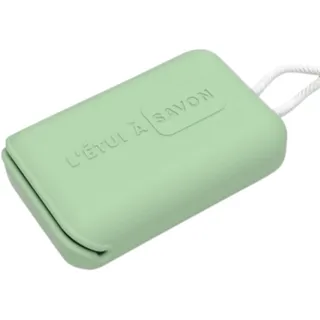 C.A.O. Seifenschale aus Silikon (aus mineralischen Materialien, ohne Kunststoff) – Farbe Pistazie – Länge 10 cm – Breite 6,5 cm – Höhe 3 cm