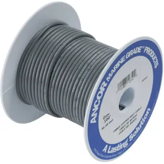 Ancor 104410 Marine Grade Electrical Primary Tinned Copper Boat Wiring (14-Gauge, Grey, 100-Feet)