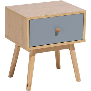 Beliani Nachttisch Arvada Hellbraun,